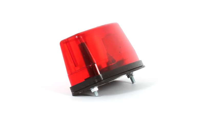 License plate illumination halogen/red