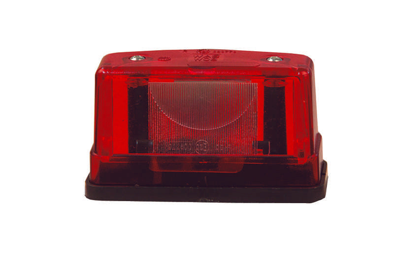 License plate illumination halogen/red
