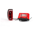 Rectangular License Plate Light White LED, Red