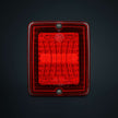IZE LED Taillight Red Lens Square