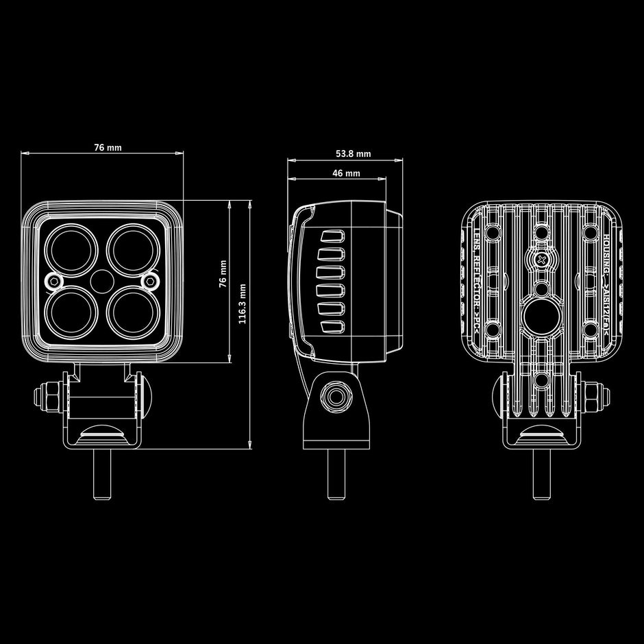 Siberia XP Red Panda Faro da lavoro 38W