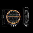 Faro di segnalazione Big Energy XL con lente trasparente