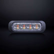 Dark Knight Directional Warning Light Amber 3 LED Clear Glass