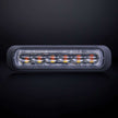Dark Knight Directional Warning Light Amber 3 LED Clear Glass