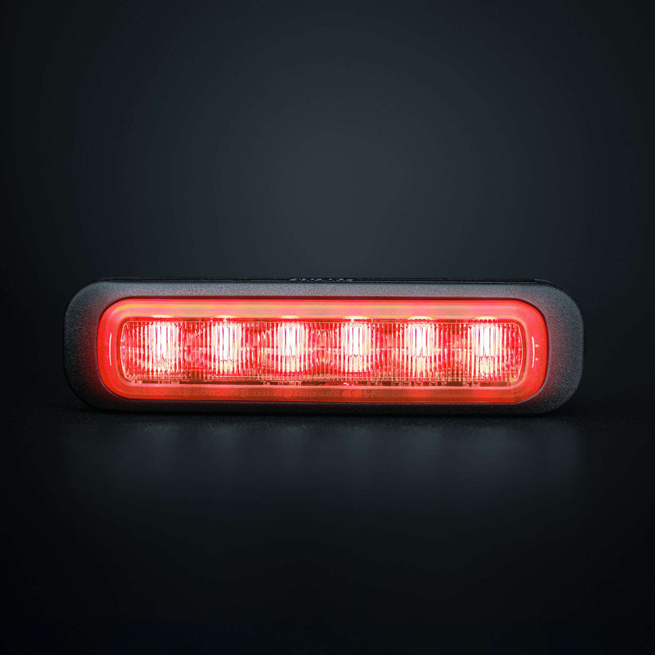 Dark Knight Directional Warning Light Red 6 LED