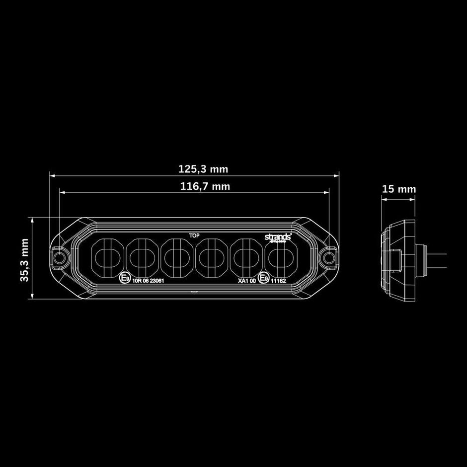 Dark Knight Duo Directional Warning Light 6 LED
