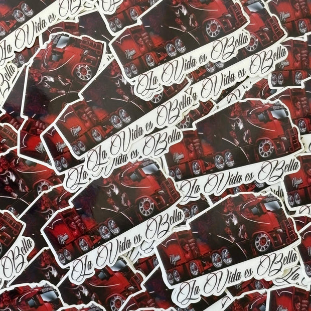 Sticker "La Vida es Cartoon"