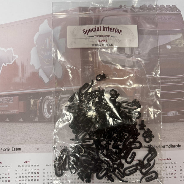 Set ganci per tende Scania R