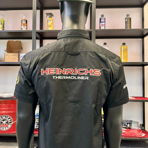 Heinrichs Arbeitshemd – Besticktes Kurzarm Shirt Truckwear schwarz