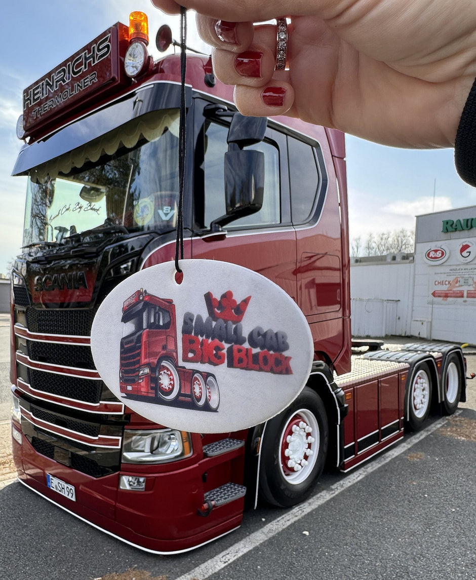 Air freshener "small cab, big block"