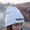 Heinrichs Thermoliner Wollmütze – Trucker Beanie schwarz/bordeaux/grau/weiß