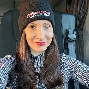Heinrichs Thermoliner Wollmütze – Trucker Beanie schwarz/bordeaux/grau/weiß