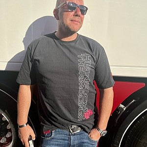 Heinrichs T-Shirt „Nice to meat you" – Trucking Fan Shirt schwarz