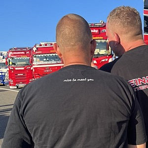 Heinrichs T-Shirt „Nice to meat you" – Trucking Fan Shirt schwarz