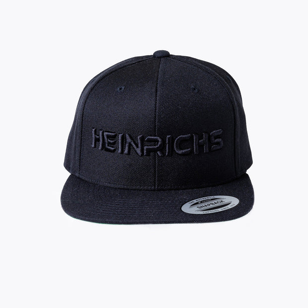 Heinrichs Snapback Cap schwarz – 3D-Stick Truckwear