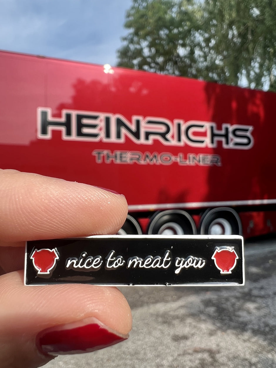 PIN dishcloth "nice to meat you"