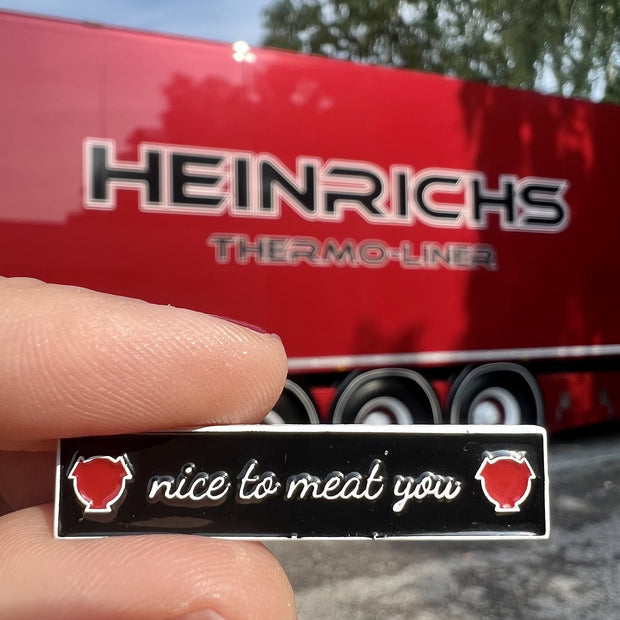 PIN dishcloth "nice to meat you"