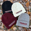 Heinrichs Thermoliner Wollmütze – Trucker Beanie schwarz/bordeaux/grau/weiß