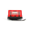Rectangular License Plate Light White LED, Red