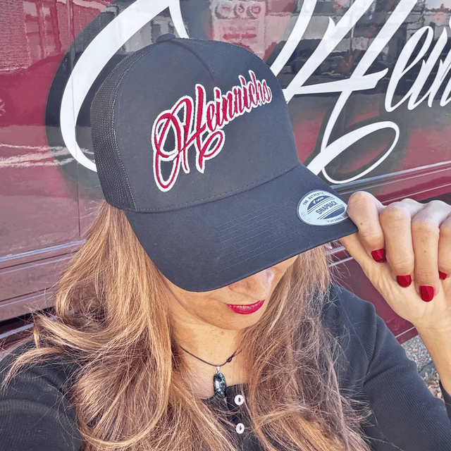 Heinrichs Trucker Cap – Retro Mesh Cap schwarz Classic Power