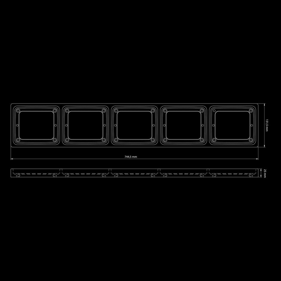 IZE LED Frame 5xSquare