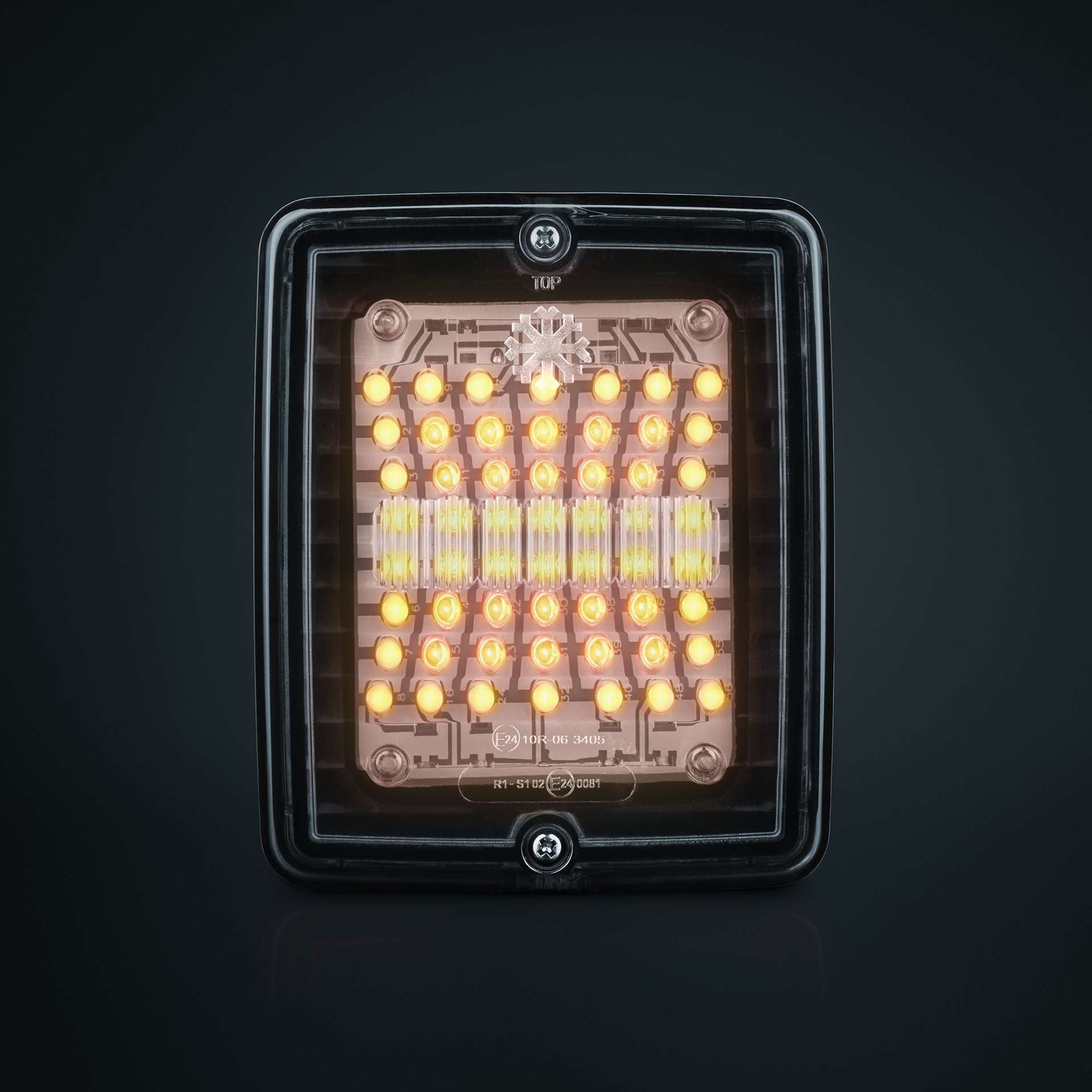 IZE LED Indicator Light Clear Lens Square