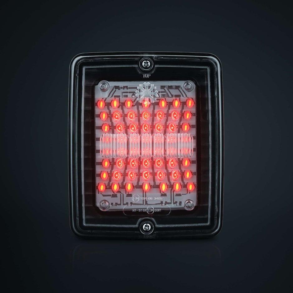 IZE LED Fog Light Rear Clear Lens Square