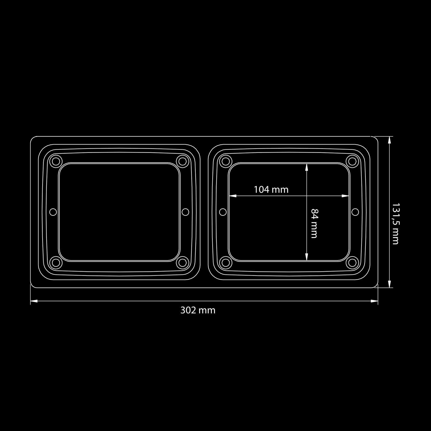 IZE LED Frame Double - Horizontal