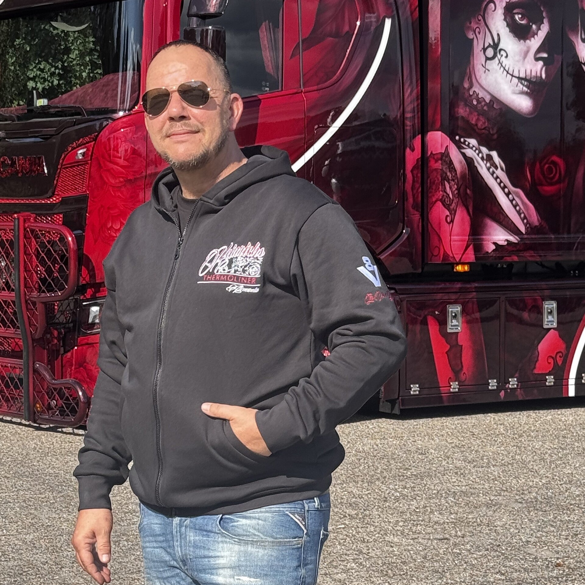 Heinrichs Hoodiejacke „La Vida es Bella