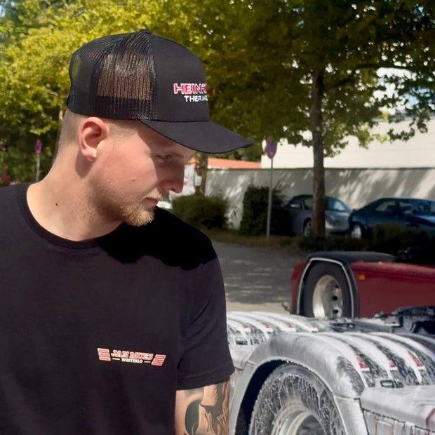 Heinrichs Thermoliner Trucker Cap – Retro Mesh Cap schwarz Classic Power